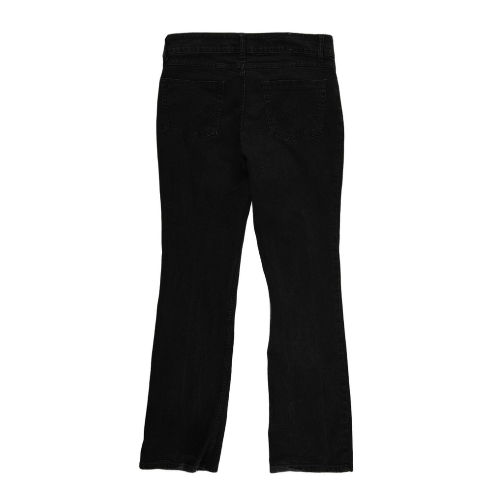 Wrangler Black Jeans Women's Size 11/12 x 34 Mid Rise Stretch Boot Cut Denim - Picture 3 of 9